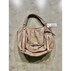 KOOBA Jonnie Shopper Taupe Leather Hobo Shoulder Bag Y2K Style